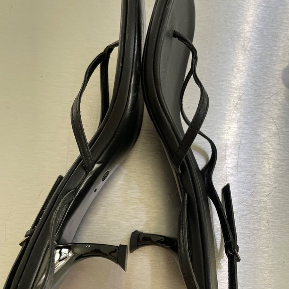 The Row Black Kitten Heel Sandals - Picture 12 of 14